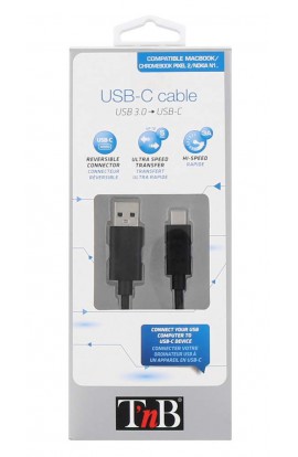 CABLE USB C vers USB A M 1m